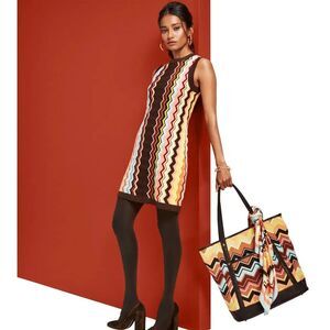 NWT MISSONI TARGET‎ CHEVRON SLEEVELESS KNIT SWEATER DRESS SZ XS LIMITED EDITION!